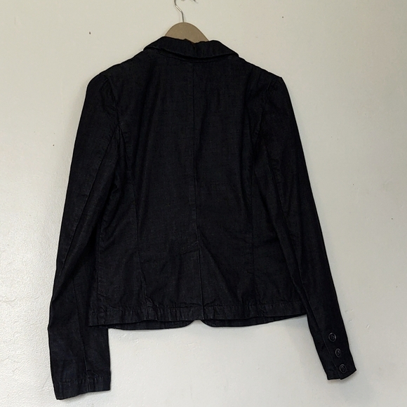 Anthro Pilcro and the Letterpress Dark Denim Blazer sz Med women - Picture 11 of 12